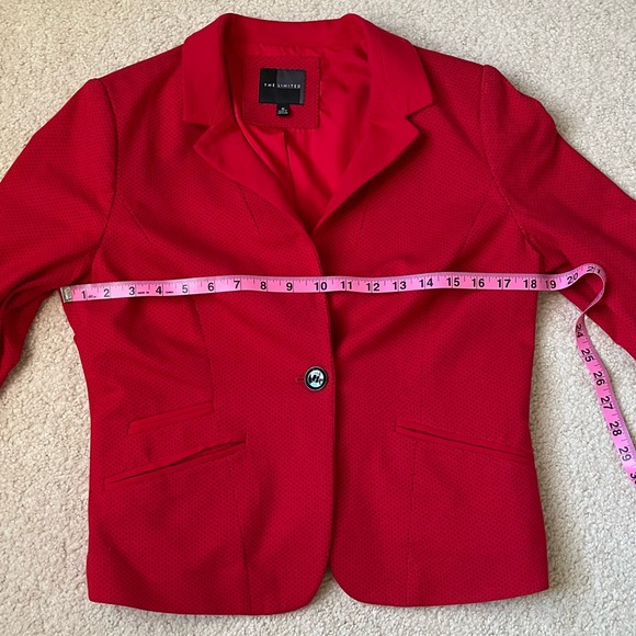 The Limited Red Suit Jacket Size M - Picture 3 of 8